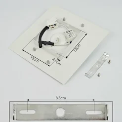 Lampes En Tissu-hofstein Applique murale Beaverton LED Blanc, 1 lumière