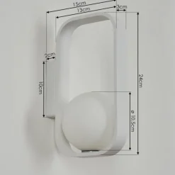 hofstein Applique murale Beland Blanc, 1 lumière