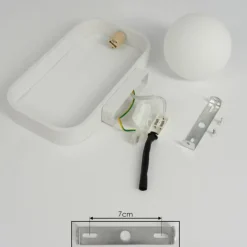 hofstein Applique murale Beland Blanc, 1 lumière