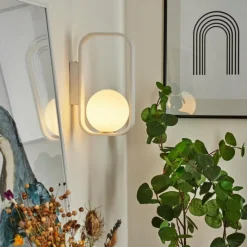 hofstein Applique murale Beland Blanc, 1 lumière