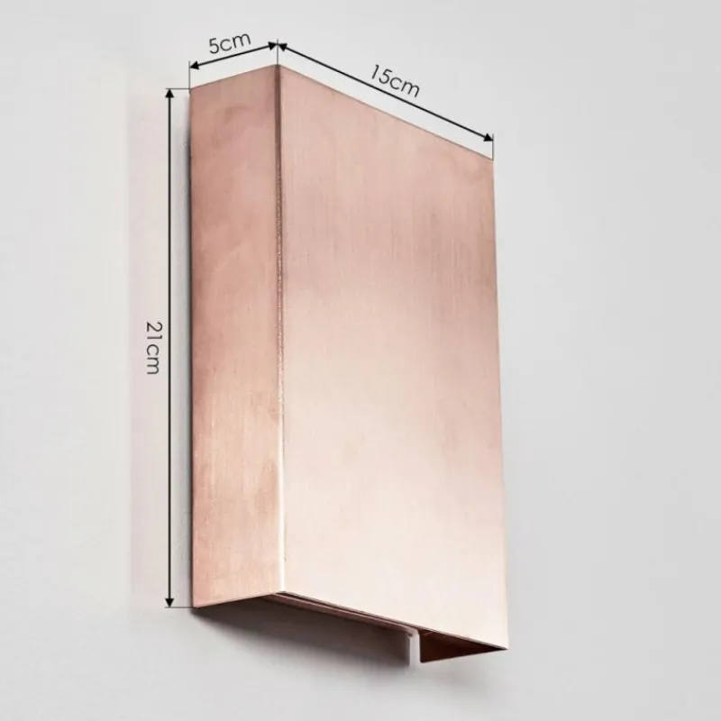 hofstein Applique murale Benin LED Cuivre, 2 lumières