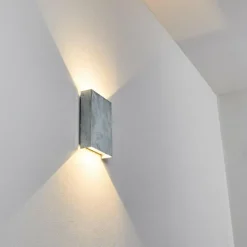 hofstein Applique murale Benin LED Nickel mat, 2 lumières