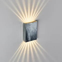 hofstein Applique murale Benin LED Nickel mat, 2 lumières