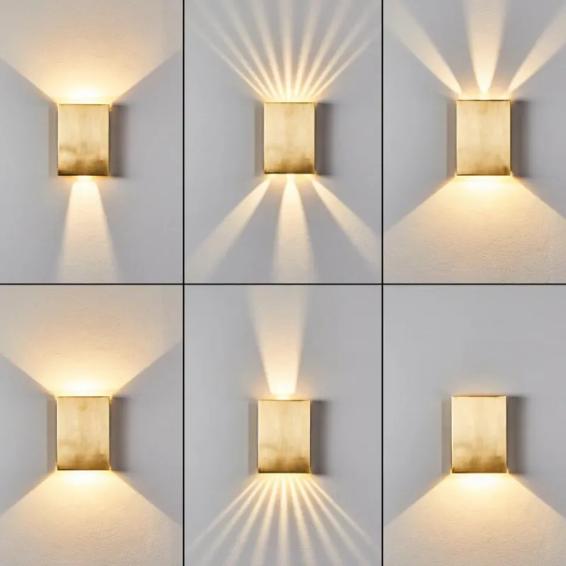 hofstein Applique murale Benin LED Laiton, 2 lumières