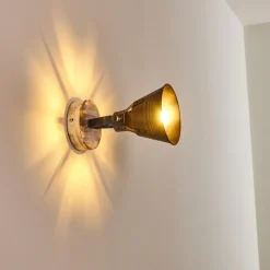 Lampes Dorées-hofstein Applique murale Berkeley Or, Blanc, 1 lumière