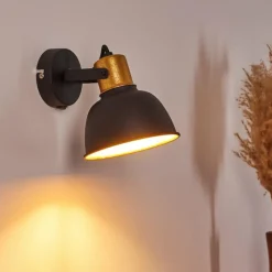 hofstein Applique murale Blackburn Noir, 1 lumière