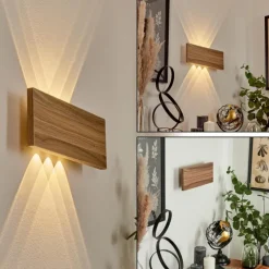 Luminaires Scandinaves-hofstein Applique murale Blandford LED Gris, Écru, 6 lumières