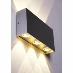 hofstein Applique murale Bleuchten Stream LED Aluminium, 6 lumières