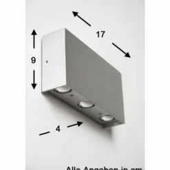 hofstein Applique murale Bleuchten Stream LED Aluminium, 6 lumières