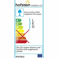 hofstein Applique murale Bleuchten Stream LED Aluminium, 6 lumières
