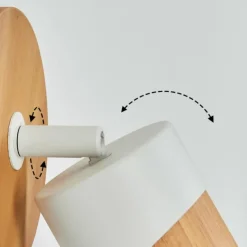 Luminaires Scandinaves-hofstein Applique murale Blondo Blanc, 1 lumière