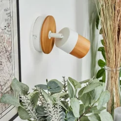 Luminaires Scandinaves-hofstein Applique murale Blondo Blanc, 1 lumière