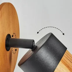 Luminaires Scandinaves-hofstein Applique murale Blondo Écru, Noir, 1 lumière