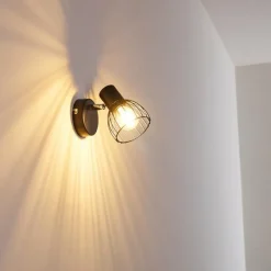 hofstein Applique murale Bolderslev Chrome, Noir, 1 lumière