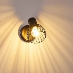 hofstein Applique murale Bolderslev Chrome, Noir, 1 lumière