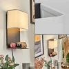 Lampes En Tissu-hofstein Applique murale Bonigen LED Noir, 1 lumière