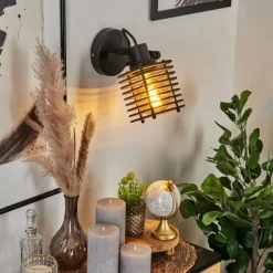 Luminaires Scandinaves-hofstein Applique murale Boula Noir, 1 lumière