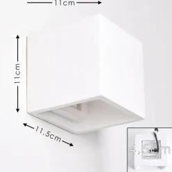 hofstein Applique murale Braslo Blanc, 1 lumière
