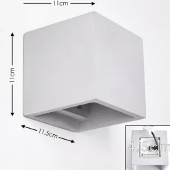 hofstein Applique murale Braslo Gris, 1 lumière