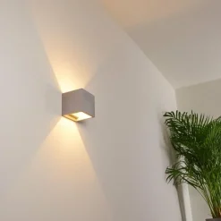 hofstein Applique murale Braslo Gris, 1 lumière