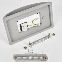 hofstein Applique murale Braslo Gris, 1 lumière