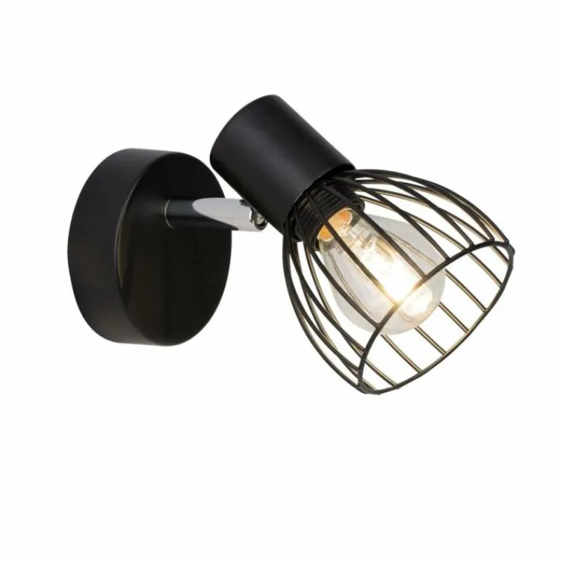 Luminaires Brilliant Applique murale Brilliant Blacky Noir, 1 lumière* Spots Et Projecteurs