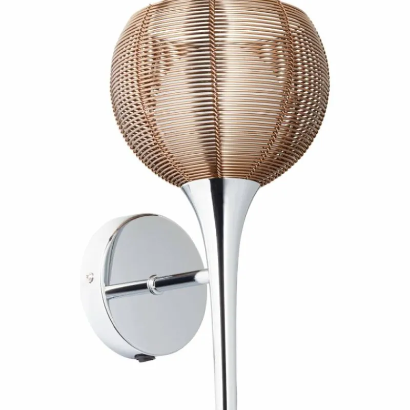 Luminaires Brilliant Applique murale Brilliant RELAX Bronze, Chrome, 1 lumière