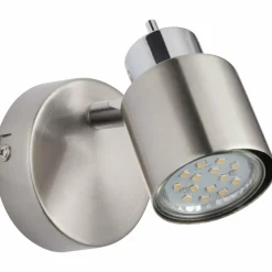 Luminaires Brilliant Applique murale Brilliant ANDRES Chrome, Nickel mat, 1 lumière* Appliques
