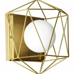 Luminaires Brilliant Applique murale Brilliant Synergy Laiton, Blanc, 1 lumière