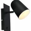 Luminaires Brilliant Applique murale Brilliant Ayr Noir, 1 lumière* Appliques