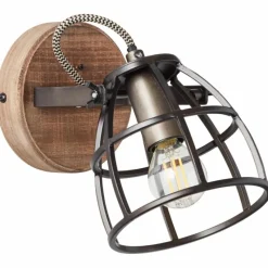 Lampes Vintages & Rétros-Luminaires Brilliant Applique murale Brilliant Matrix Noir, 1 lumière