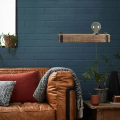 Luminaires Scandinaves-Luminaires Brilliant Applique murale Brilliant Woodhill Bois foncé, Noir, 1 lumière