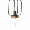 Lampes Vintages & Rétros-Luminaires Brilliant Applique murale Brilliant-Leuchten Tosh Bois foncé, 1 lumière