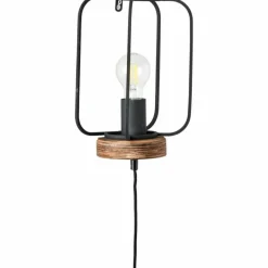 Lampes Vintages & Rétros-Luminaires Brilliant Applique murale Brilliant-Leuchten Tosh Bois foncé, 1 lumière