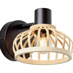 Luminaires Rustiques-Luminaires Brilliant Applique murale Brilliant Norah Noir, 1 lumière