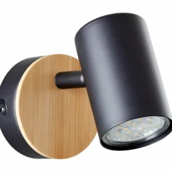 Luminaires Rustiques-Luminaires Brilliant Applique murale Brilliant Niels Brun, Noir, 1 lumière