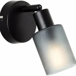 Luminaires Brilliant Applique murale Brilliant Loralie Noir, 1 lumière