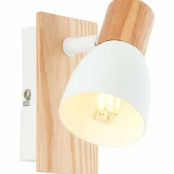 Luminaires Rustiques-Luminaires Brilliant Applique murale Brilliant Daintree Écru, Blanc, 1 lumière