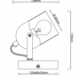 Luminaires Rustiques-Luminaires Brilliant Applique murale Brilliant Tronte Écru, 1 lumière
