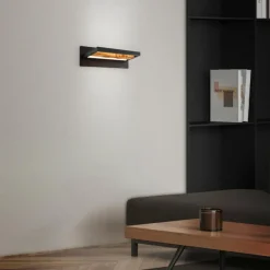 Luminaires Brilliant Applique murale Brilliant Chaumont LED Noir, 1 lumière* Éclairage Led