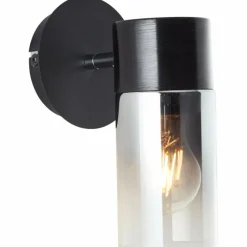 Suspension Verre Fumé-Luminaires Brilliant Applique murale Brilliant Alia Noir, 1 lumière