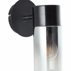 Suspension Verre Fumé-Luminaires Brilliant Applique murale Brilliant Alia Noir, 1 lumière
