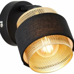 Lampes En Tissu-Luminaires Brilliant Applique murale Brilliant Grove Noir, 1 lumière