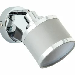 Lampes En Tissu-Luminaires Brilliant Applique murale Brilliant Alexia Argenté, 1 lumière