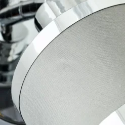 Lampes En Tissu-Luminaires Brilliant Applique murale Brilliant Alexia Argenté, 1 lumière