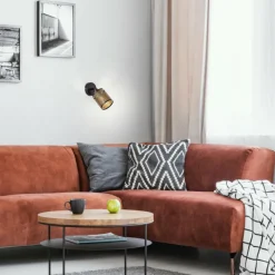 Lampes Dorées-Luminaires Brilliant Applique murale Brilliant Cheval Noir, 1 lumière