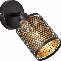 Lampes Dorées-Luminaires Brilliant Applique murale Brilliant Cheval Noir, 1 lumière