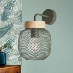 Luminaires Scandinaves-Luminaires Brilliant Applique murale Brilliant Giada Vert, 1 lumière