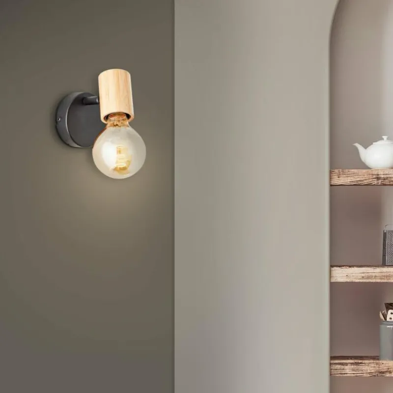 Luminaires Scandinaves-Luminaires Brilliant Applique murale Brilliant Kerry Écru, Noir, 1 lumière