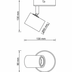 Luminaires Scandinaves-Luminaires Brilliant Applique murale Brilliant Kerry Écru, Noir, 1 lumière